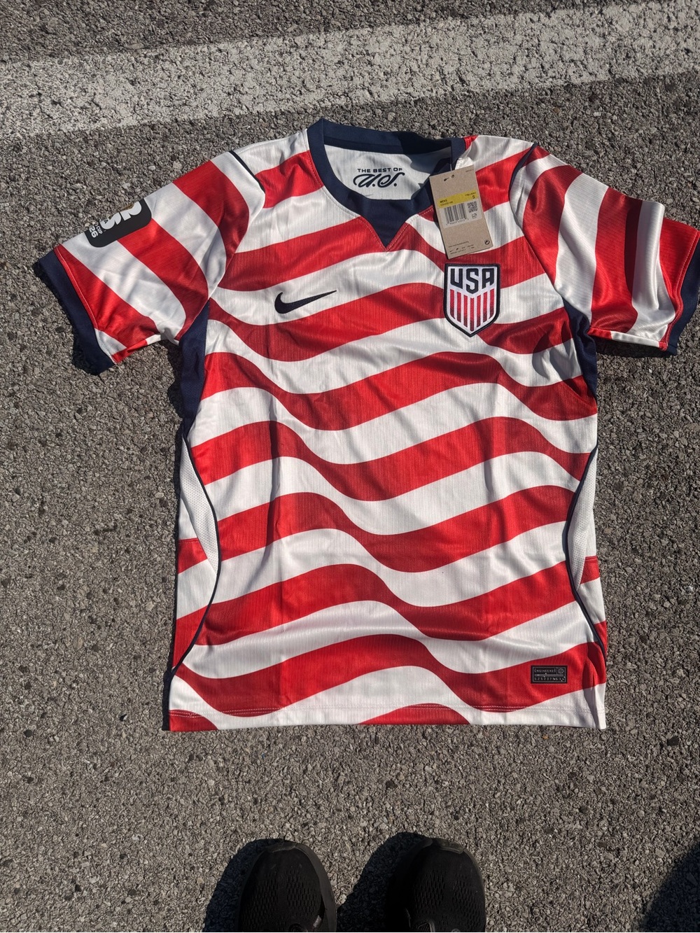 Nike adult small USA Red & White Soccer Jersey